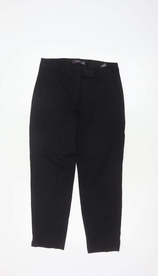 Marks and Spencer Women Black UK 8 The Mia Slim Tapered Trousers