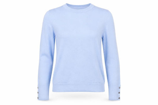 Hobbs Women’s Blue XS Cashmere Blend Crew Neck Knit Jumper