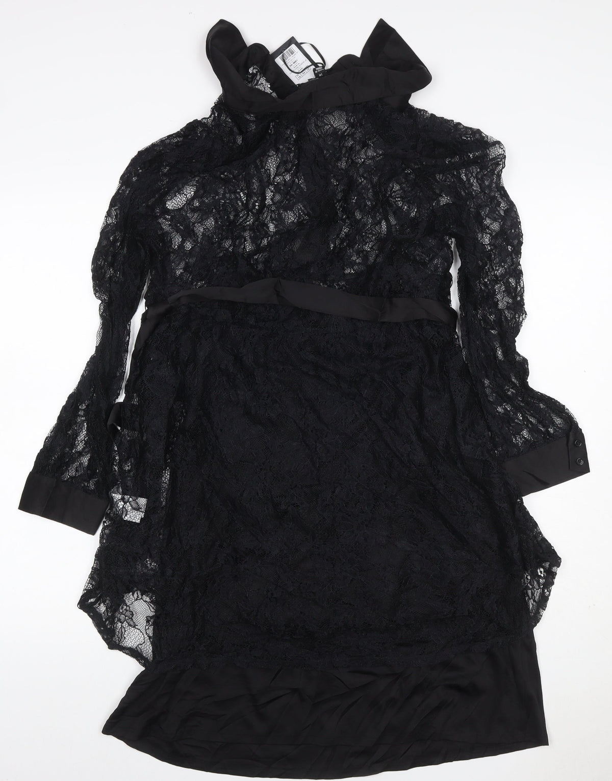Pour Moi Women’s Black UK 16 Lace Fit & Flare Knee Dress