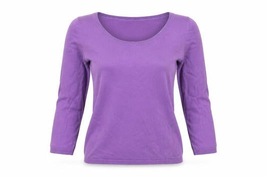 Marc O'Polo Women Purple XS Basic Cotton Stretch Long Sleeve Top