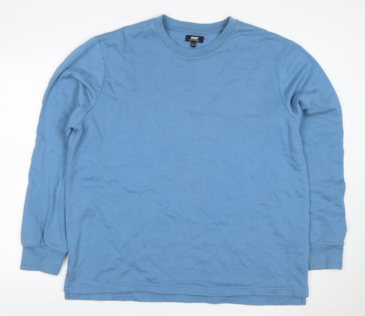 Jacamo Men’s Blue XL Crew Neck Pullover Sweatshirt Fleece