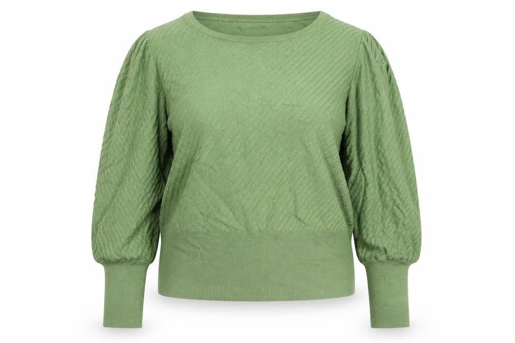Marks & Spencer Women’s Green Size 20 Cable Knit Cotton Jumper