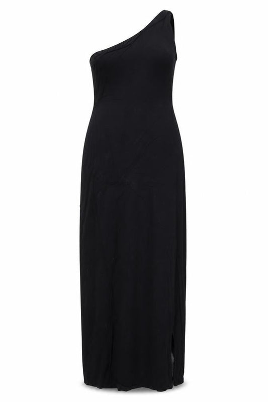 ASOS Women Black UK 16 Long Maxi V-Neck Strappy Dress