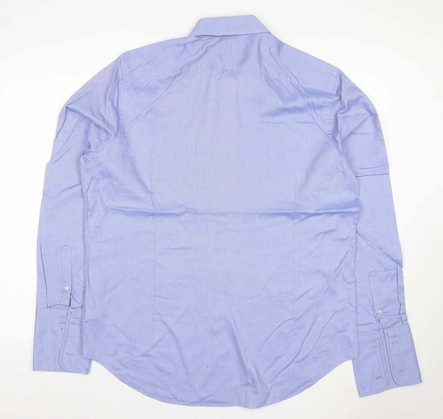 J Jasper Conran Men's Blue 17 Slim Fit Cotton Formal Shirt