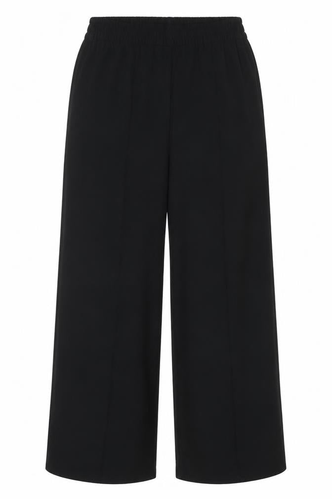 Marks & Spencer Women’s Black Size 12 Elastic Waist Straight Work Trousers