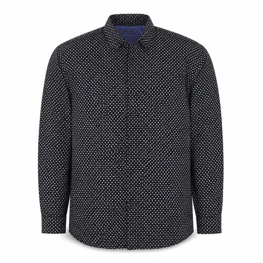 Scotch & Soda Men's Black XL Floral Print Long Sleeve Button-Up Shirt
