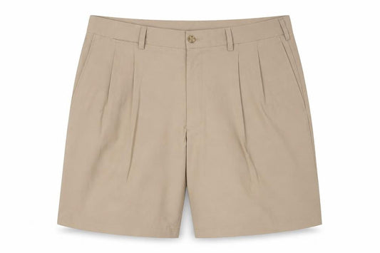 PGA TOUR Men's Beige Size 40 Chino Golf Shorts Flat Front Pockets