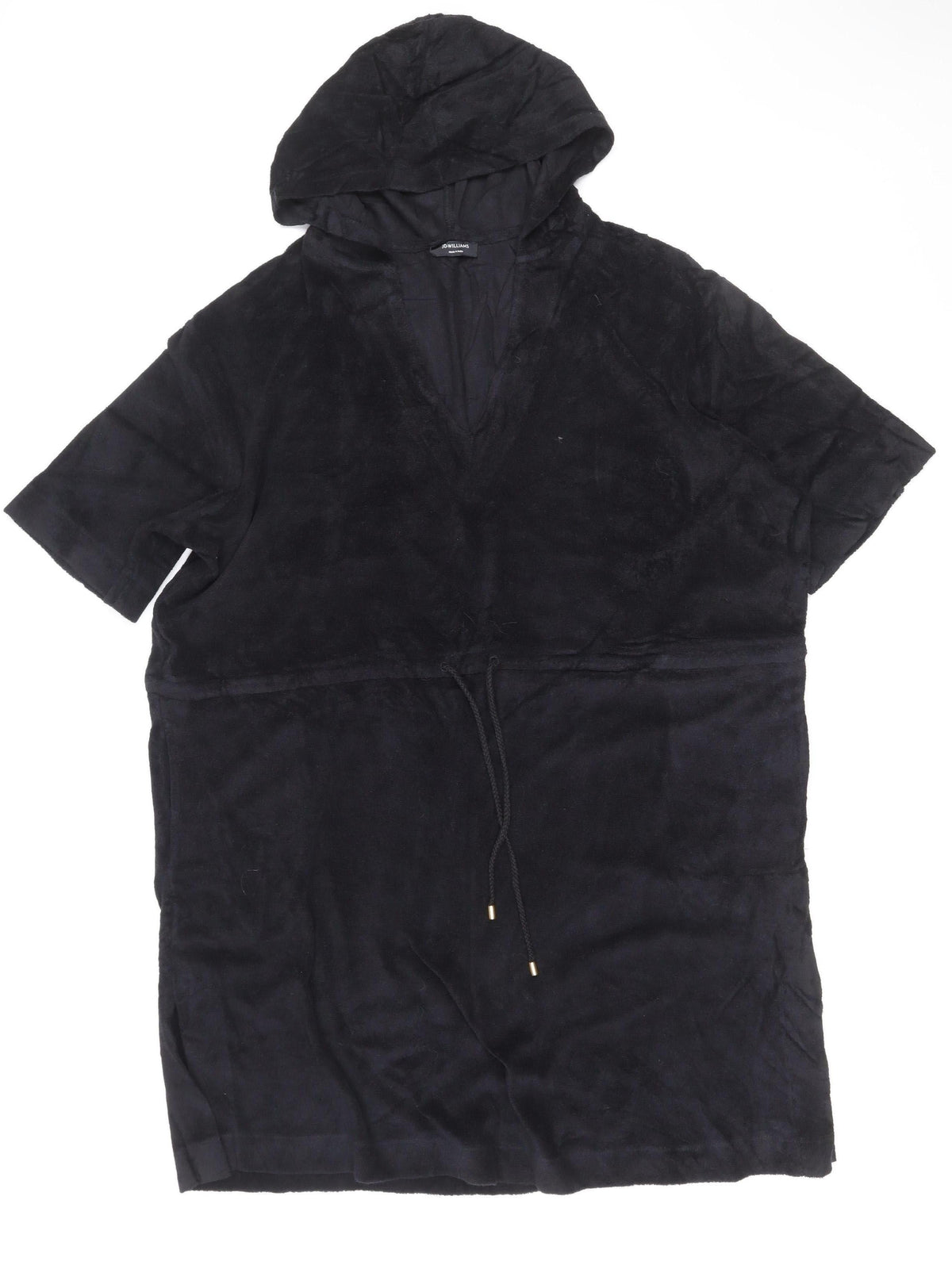 Additional front view of JD Williams Women’s Black S Hooded Long Sleeve Shift Dress