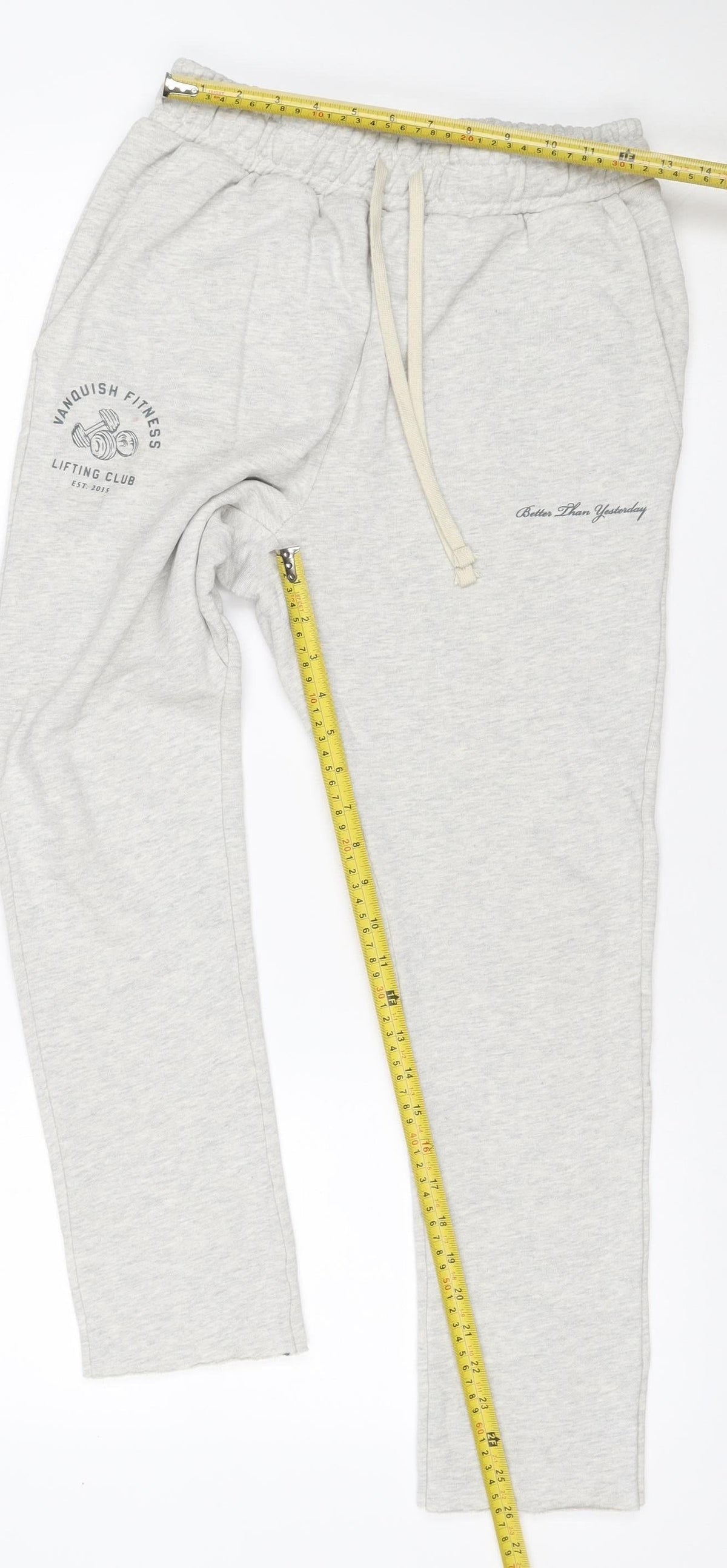 Vanquish Women Grey S Jogger Sweatpants Drawstring Gym Trousers