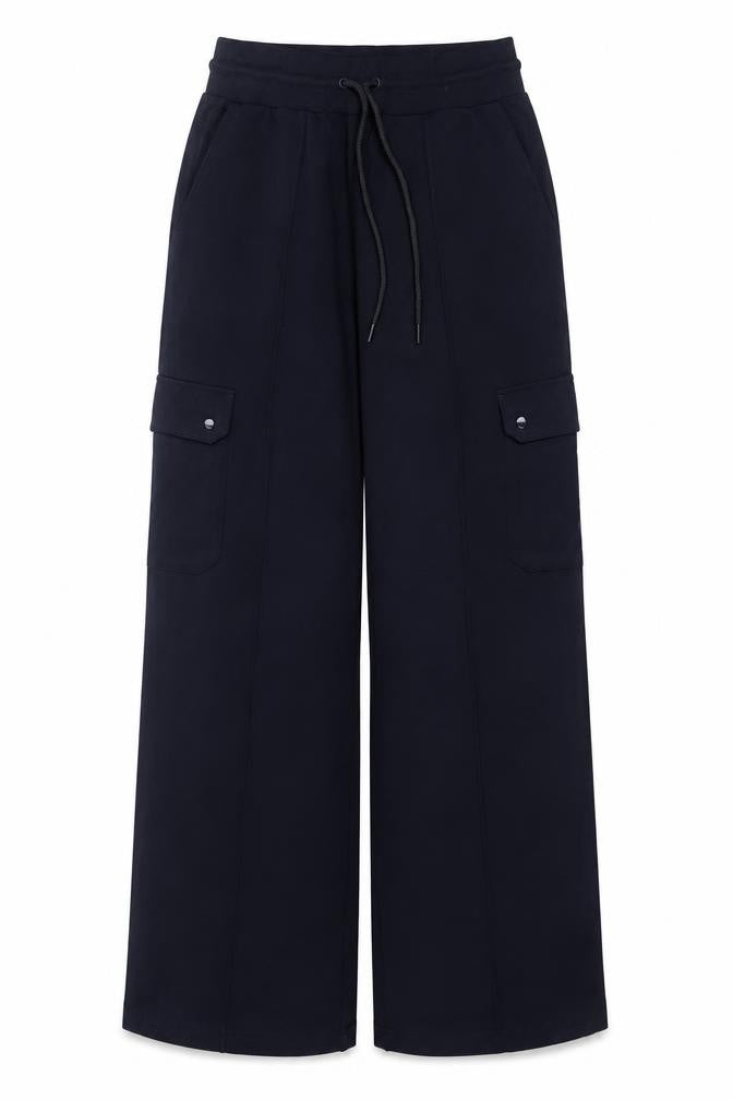 Marks & Spencer Women Blue Size 10 Cargo Drawstring Trousers