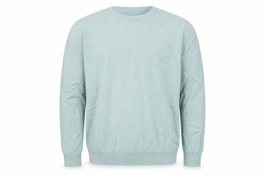 Marks & Spencer Men Green L Pure Cotton Crew Neck Pullover Jumper