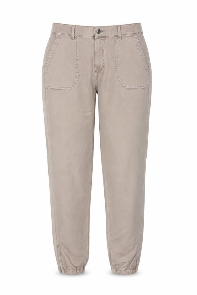 Marks & Spencer Women’s Beige Size 12 Long Tapered Jogger Trousers Pockets