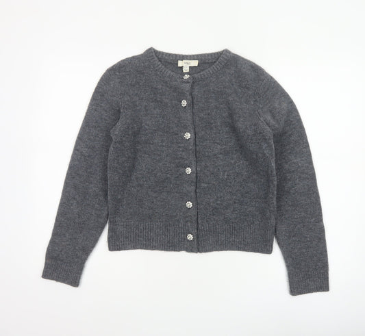 Marks and Spencer Women’s Grey S Jewel Button Knit Cardigan