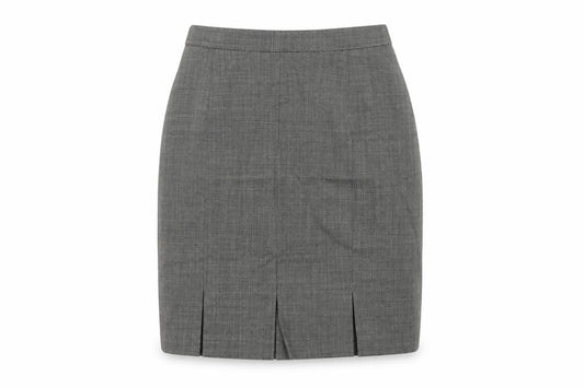 St Michael Women Black Wool Pencil Skirt UK 12 Knee Length Vintage