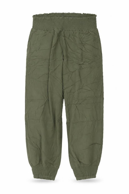 Yours Women Green UK 18 Viscose Harem Trousers Elasticated Drawstring