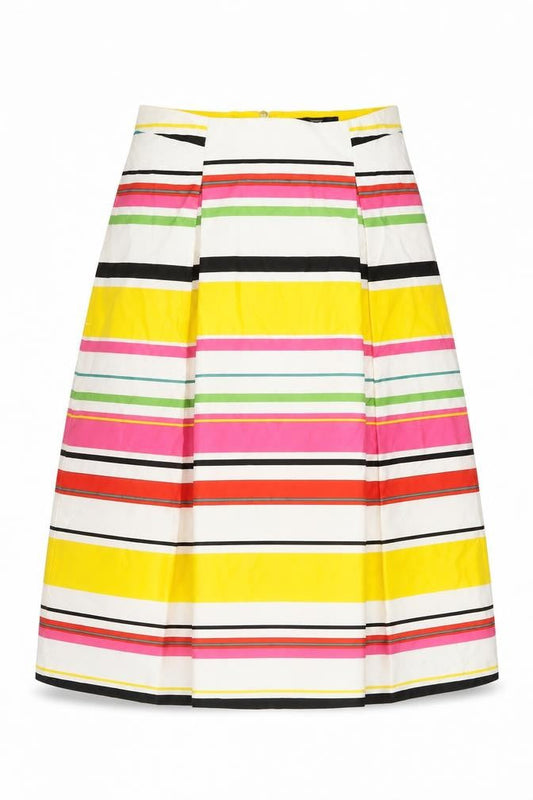 Esprit Women’s Multicoloured UK 14 Striped A-Line Knee Skirt