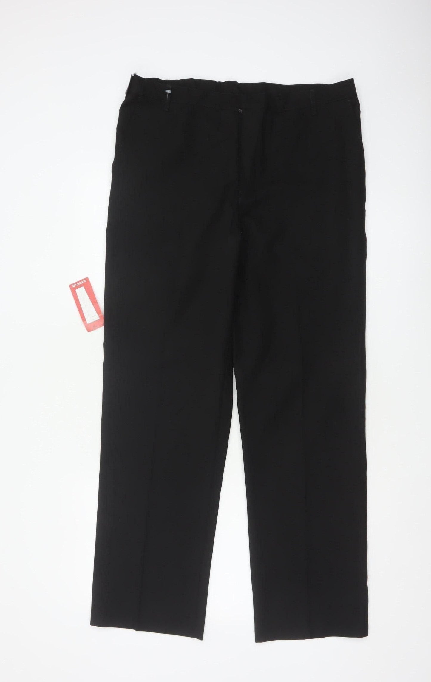 Marks & Spencer Men’s Black 36in Classic Straight Formal Dress Trousers New