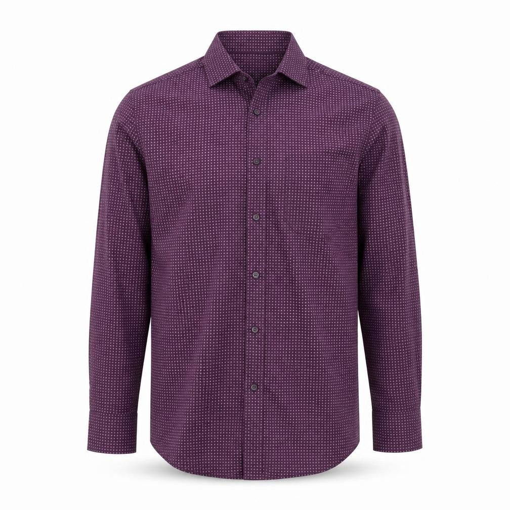 The Collection Debenhams Men Purple 15.5 Slim Geometric Shirt