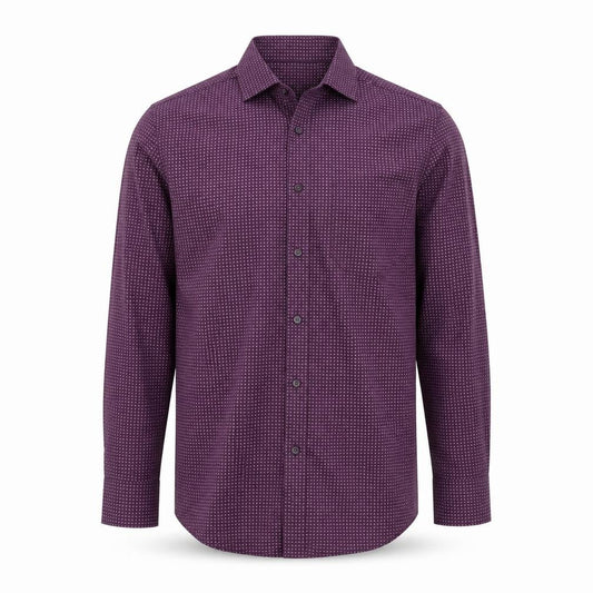 The Collection Debenhams Men Purple 15.5 Slim Geometric Shirt