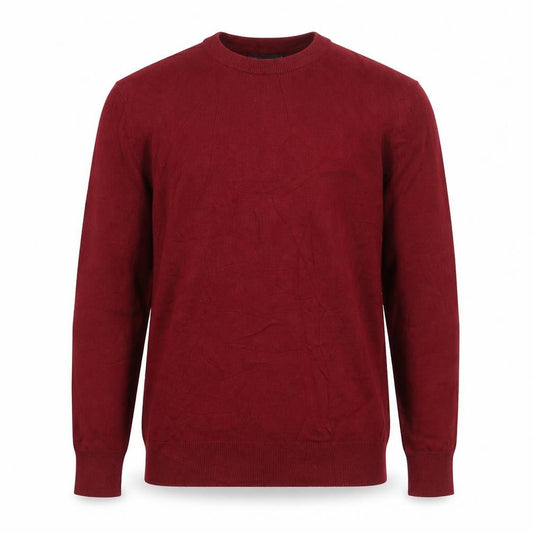 Marks & Spencer Men's Red M Fine Pure Cotton Crew Neck Jumper