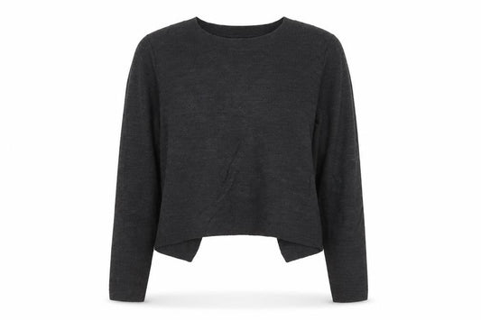 FatFace Women’s Black UK 8 Wrap Knit Long Sleeve Jumper