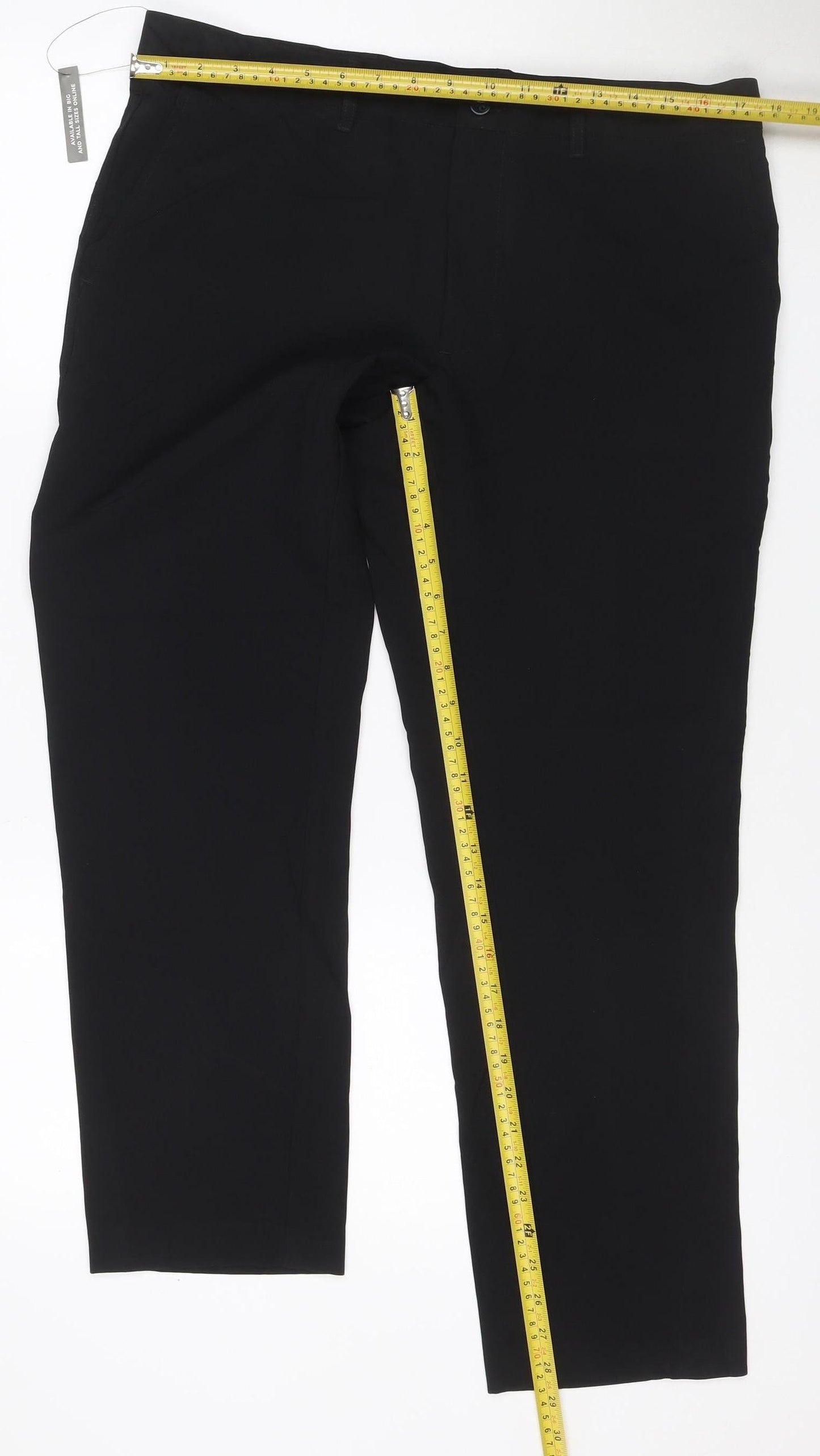 Marks & Spencer Collection Women’s Black Slim Fit Dress Trousers 34W 29L