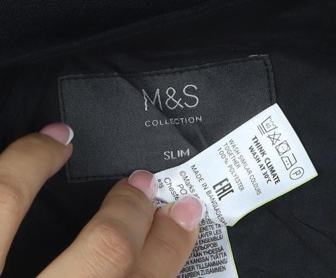 Marks & Spencer Collection Women’s Black Slim Fit Dress Trousers 34W 29L