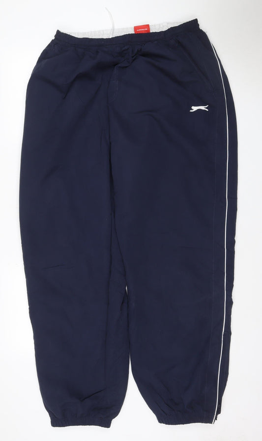 Slazenger Men’s Navy 2XL Track Pants Lined Drawstring Joggers