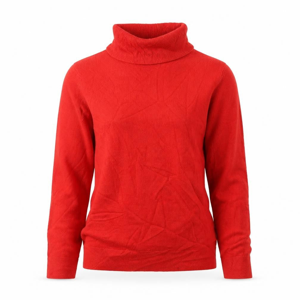 Marks & Spencer Women Red Cashmere Roll Neck Pullover Jumper UK 6
