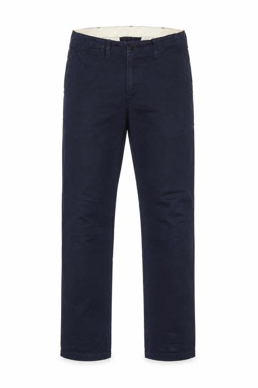 Uniqlo Men's Navy 31x34 Cotton Straight Chino Trousers