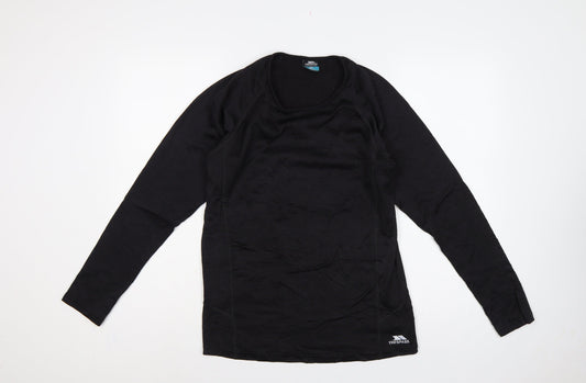 Trespass Men’s Black XS Long Sleeve Athletic Basic T-Shirt 32-34in