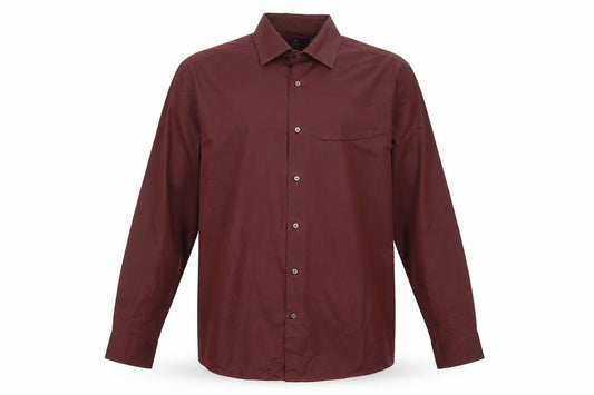 Next Mens Red 17 Regular Fit Cotton Long Sleeve Button-Up Shirt