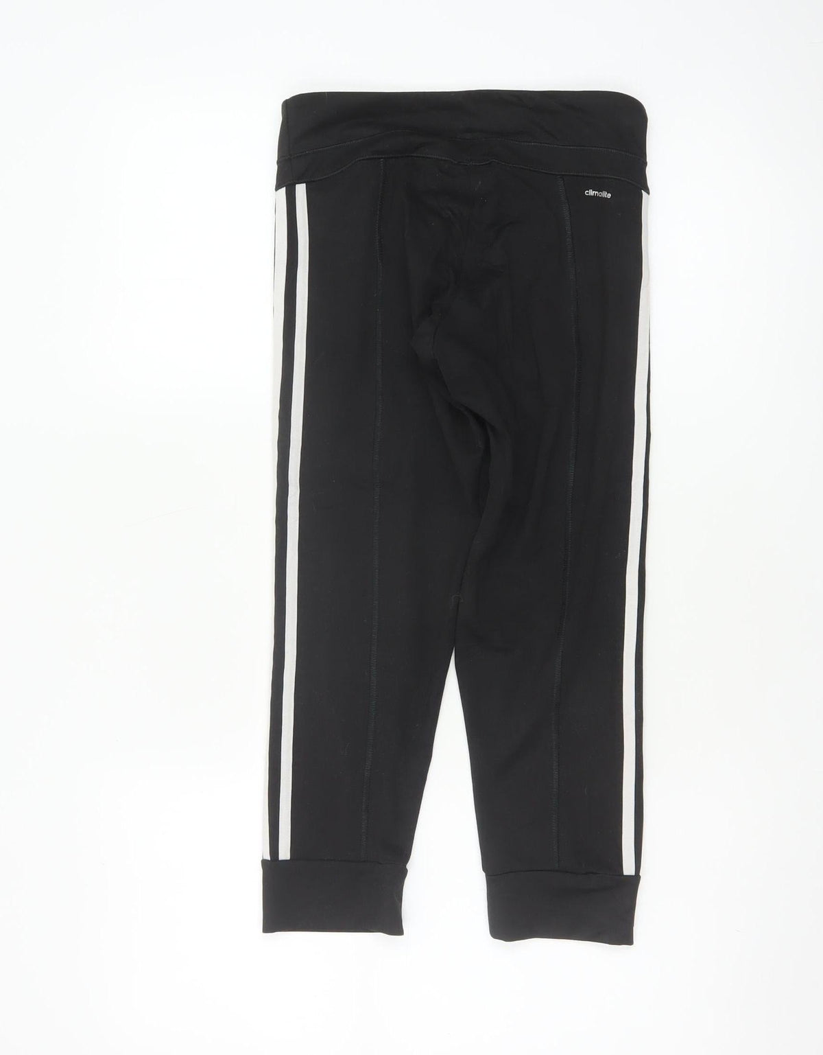 Brand and care label for Adidas Women Black XS Climalite 3 Stripe Skinny Leggings Gym