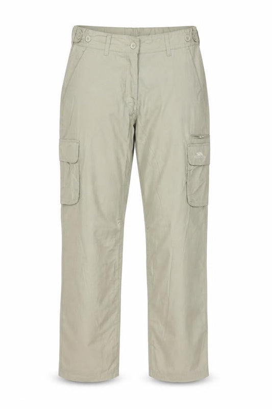 Trespass Men’s Beige S Cargo Trousers Straight Leg Multi Pocket