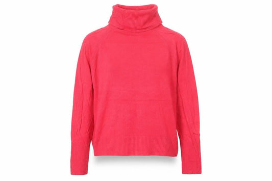 Marks & Spencer Women Pink M Roll Neck Raglan Knit Jumper