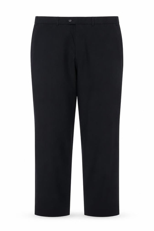 Marks & Spencer Men's Navy 40in Wool Blend Tailored Dress Trousers