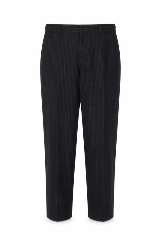 Marks & Spencer Men’s Navy Pinstripe Dress Trousers 40in 29in