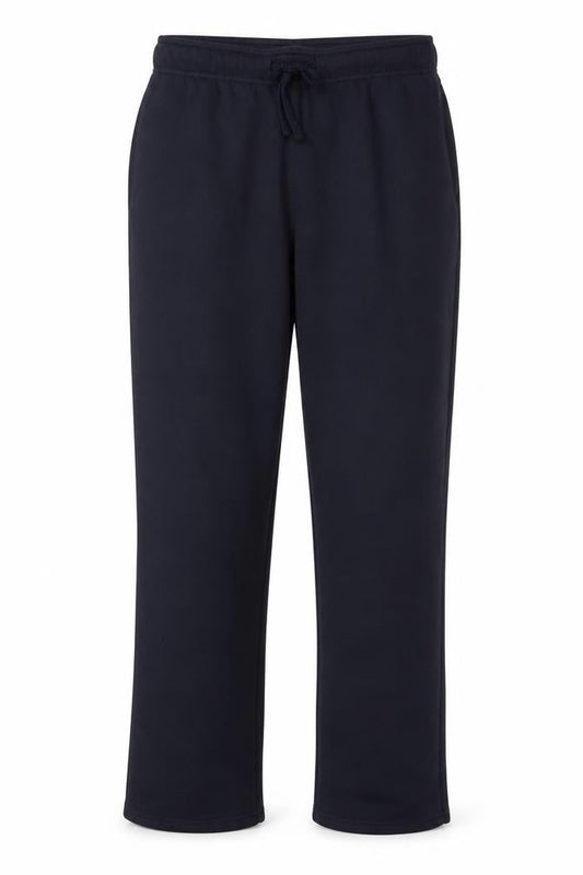 Front view of Dunnes Men’s Navy Blue M Drawstring Straight Sweatpants