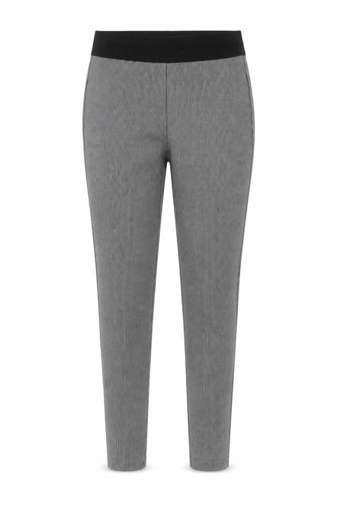 Marks & Spencer Women Grey Check Skinny Leggings UK 8 Short Stretch