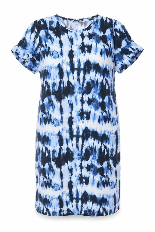 Red Herring Women’s Multicoloured Tie Dye T-Shirt Dress UK 16