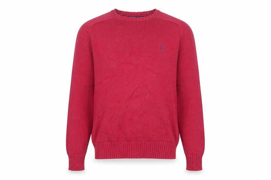 Polo Ralph Lauren Men's Pink XS Crew Neck Cotton Logo Jumper
