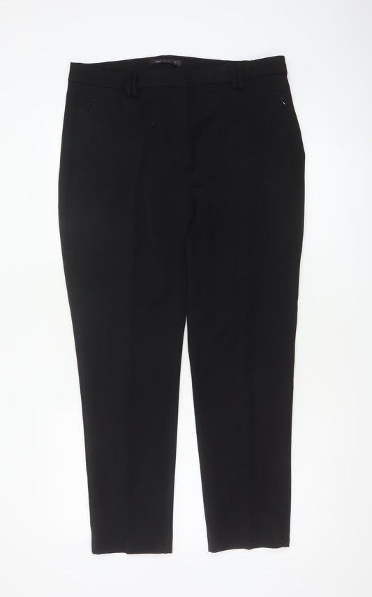M&S Women’s Black Size 14 Regular Tailored Straight Work Trousers