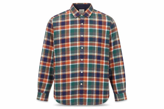 T.M. Lewin Thomas Mayes Men’s L Multicoloured Plaid Cotton Shirt