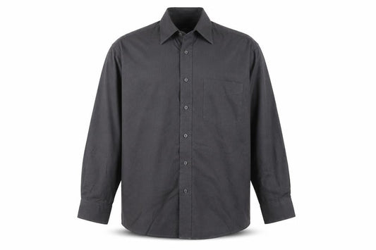 Blazer Shirtmakers Men's Black 15.5 Cotton Rich Long Sleeve Shirt