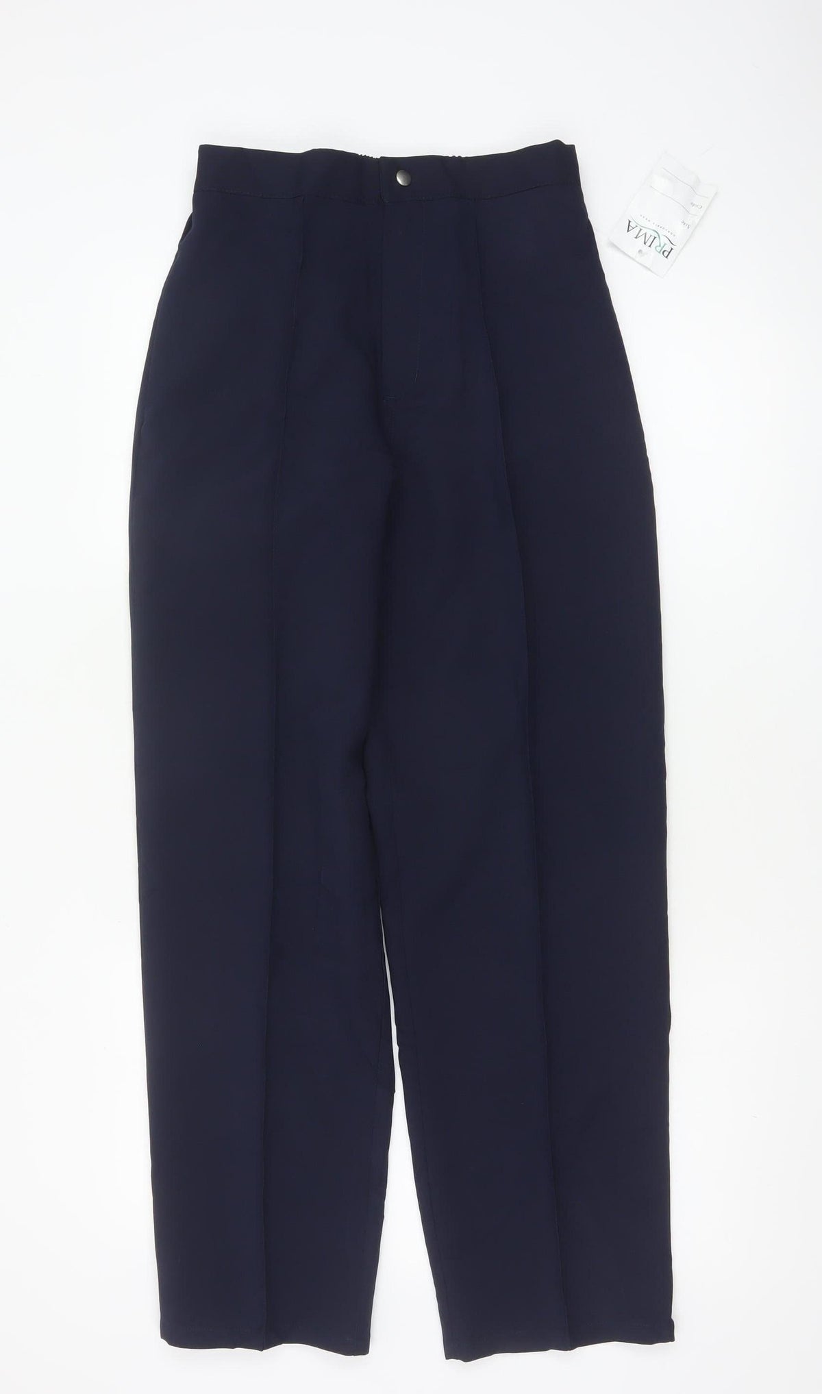 PRIMA Women’s Blue Size 12 Straight Leg Corporate Dress Trousers