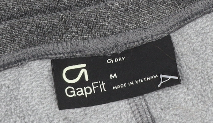 GapFit Men’s Grey M Jogger Track Pants Zip Pockets gDry