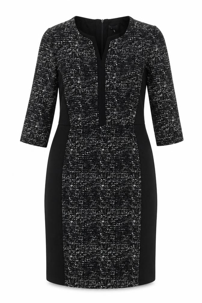 The Collection Debenhams Women Black UK 14 Long Sheath Zip Dress