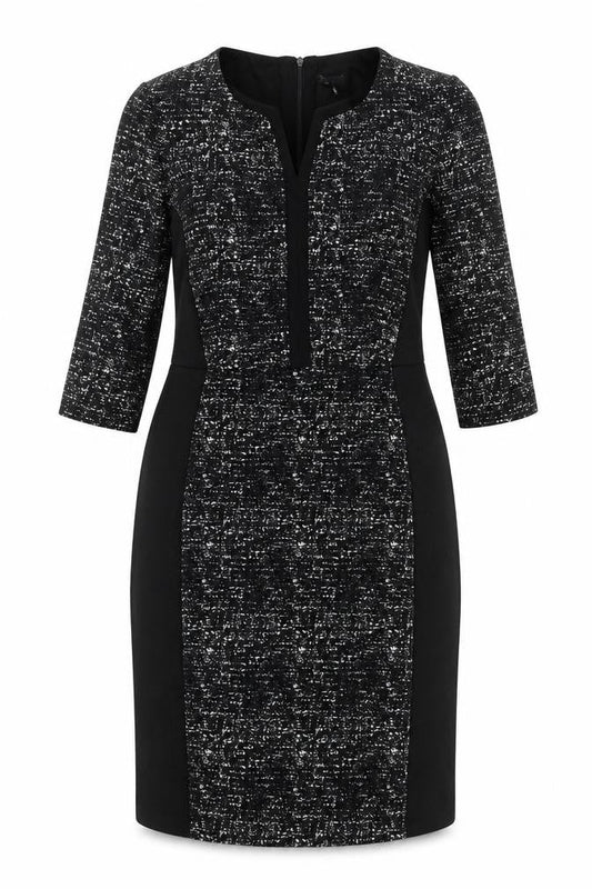 The Collection Debenhams Women Black UK 14 Long Sheath Zip Dress
