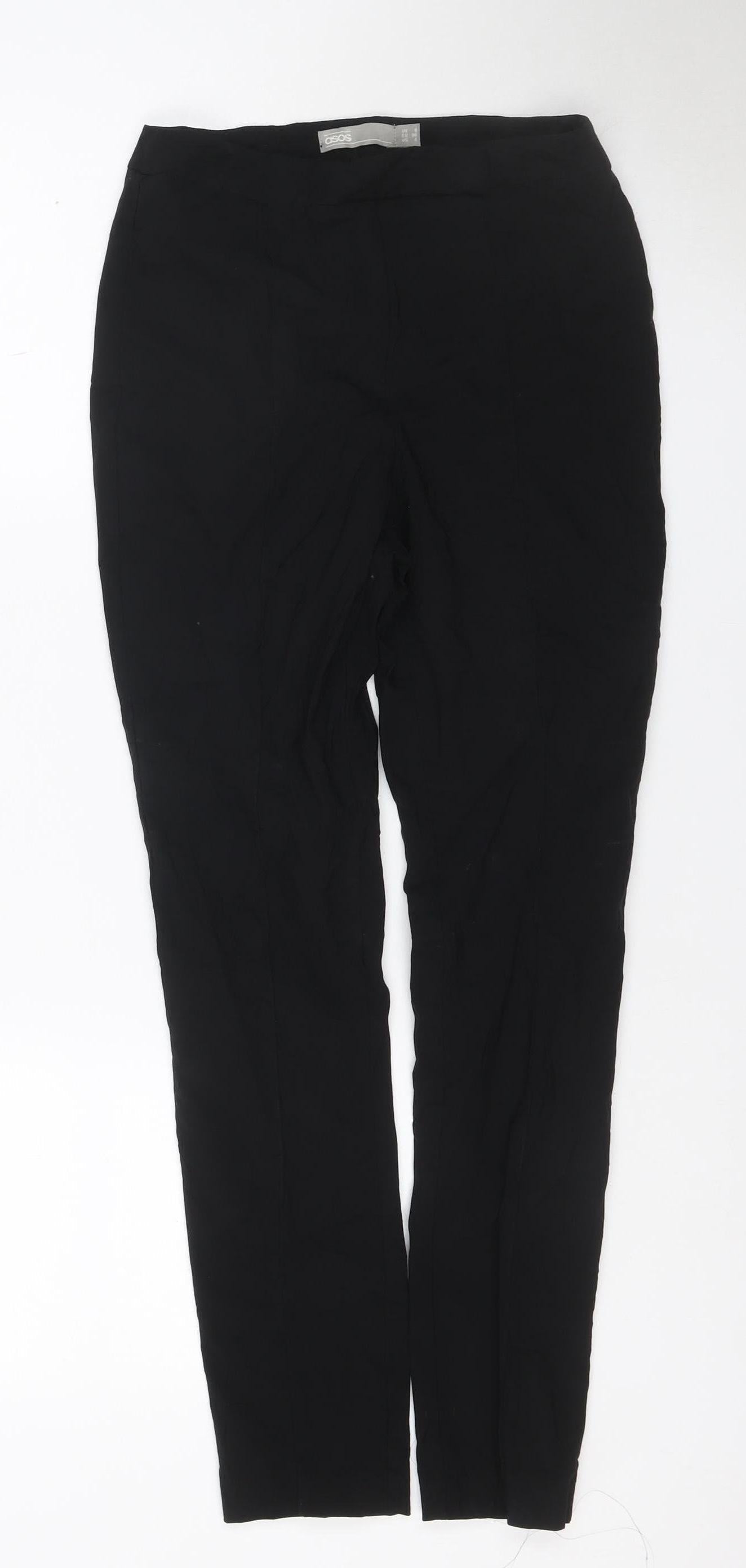 ASOS Women’s Black UK 8 Stretch Straight Leg Trousers
