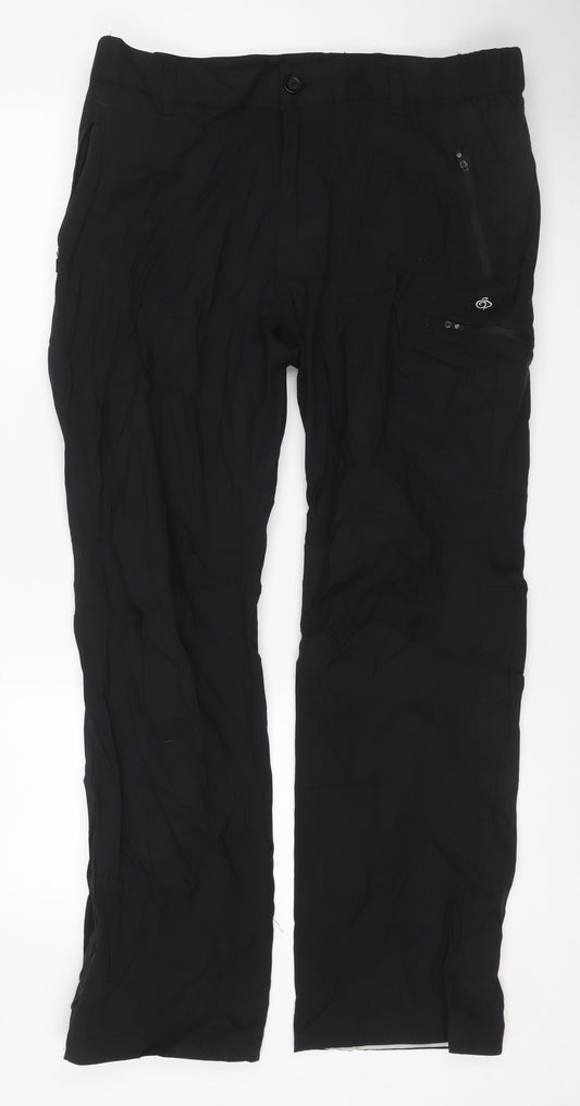 Craghoppers Men’s Black 40in Regular Stretch Outdoor Trousers